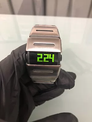 Early 2000’s Nike D-Line Vintage Digital Stainless Steel Watch • $500