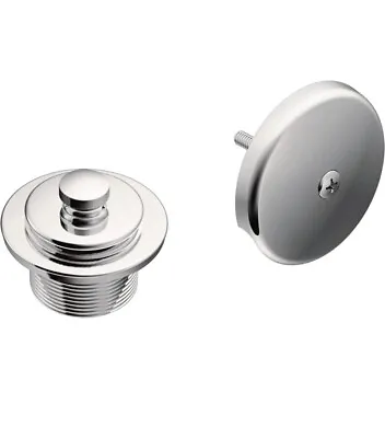 Moen Tub & Shower Drain Covers Push-N-Lock Trim Kit / Chrome - T90331 • $19.99