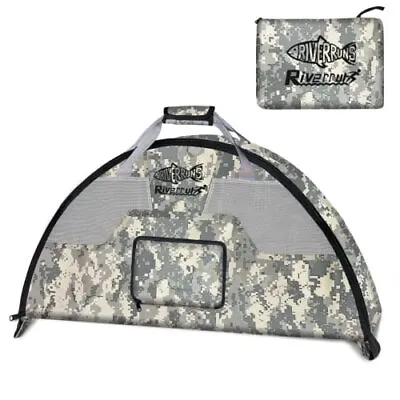 Riverruns Fishing Hunting Wader Bag With Vented Mesh Foldable Waders(CamoGreen) • $37.96