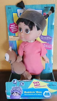 Disney Pixar Monsters Inc Babblin' Boo With Magical Mikey Hasbro 2001 NIB WORKS • $125