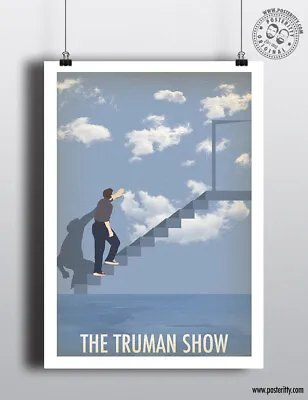 £4 • Buy THE TRUMAN SHOW - Minimalist Film Poster Posteritty Minimal Print Art Jim Carrey