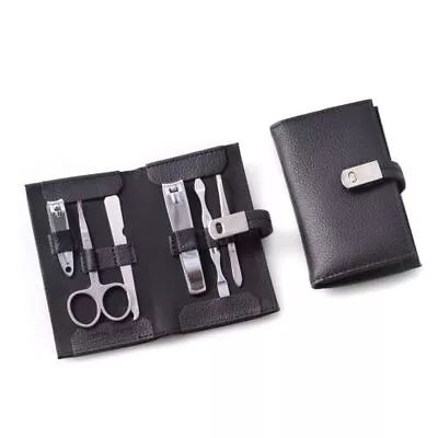 Bey Berk 6 Piece Manicure Set In Black Leather Case • $48.02