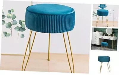  Multifunctional Vanity StoolModern Vanity Stools Without Storage Peacock Blue • $47.38