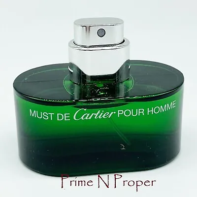 Cartier MUST DE CARTIER Pour Homme EDT Spray 100mL / 3.3 Fl OZ TESTER • $269