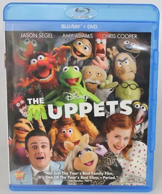 The Muppets Blu Ray + DVD Disney Comedy Jason Segel Amy Adams 2012 2 Disc Set • $5.79