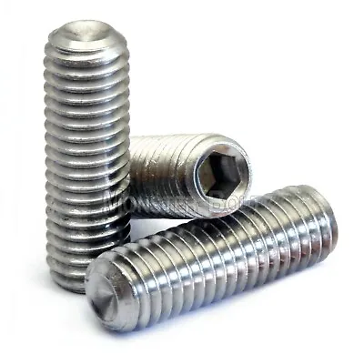 #4-40 - Cup Point Socket Set / Grub Screws SAE Coarse Stainless Steel A2 / 18-8 • $4.80