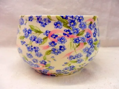 £14.99 • Buy Forget Me Not Design Open Sugar Bowl By Heron Cross Pottery