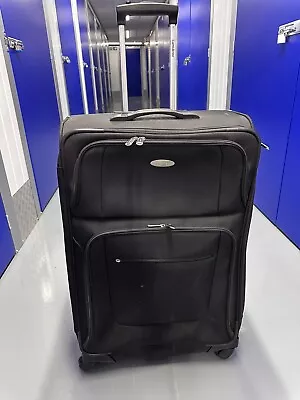 Samsonite Spinner Suitcase Black Soft Shell • £35