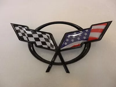 New 1997-2004 Chevy Corvette C5 Emblems Badge USA Flag  (Front) • $18.99