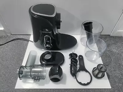 Amzchef Cold Press Juicer GM3001 2 Speed Slow Masticating Juicer - Black. • £49.95