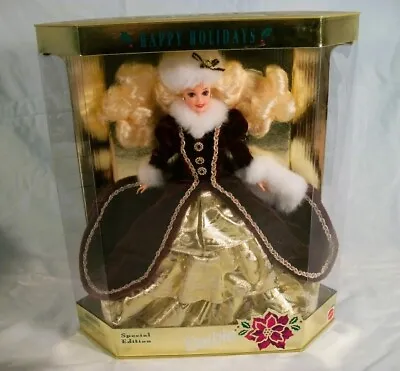 Mattel #15646 Barbie Doll Happy Holidays 1996 Special Edition NIB • $25