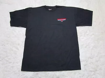 Harley Davidson Cafe Shirt Mens 2 XL XXL Black Las Vegas Motorcycle 1990 VTG USA • $29.99