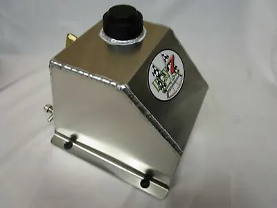 4 QT Aluminum Sprint Fuel  Tank Cell Go Kart Snowmobile Flat Mount Racing Parts • $129.95