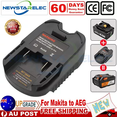 Adapter For Makita 18V Li-on Battery Converter To AEG RIDGID 18V Tools Adaptor • $34.98