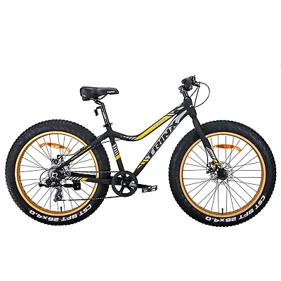 $544.65 • Buy Trinx Tiger T106 Fat Bike Shimano 7 Speed Bicycle Orange