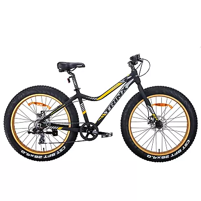 Trinx Tiger T106 Fat Bike Shimano 7 Speed Bicycle Orange • $563.95