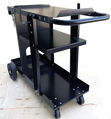 3-Tier Shelves Rolling Welding Cart For MIG TIG Plasma Machine W/Tank Storage • $89.99