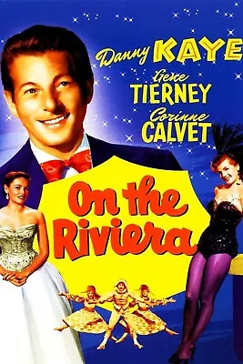 ON THE RIVIERA  (1951) - DVD - DANNY KAYE - Public Domain DVD NO CASE • £5.99