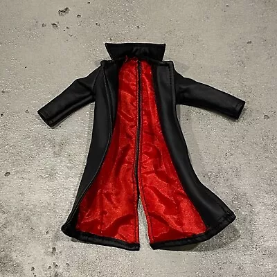 PB-LTC-BLD: 1/12 Black Red Faux Leather Coat For Mezco Or Marvel Legends Blade • $19.99