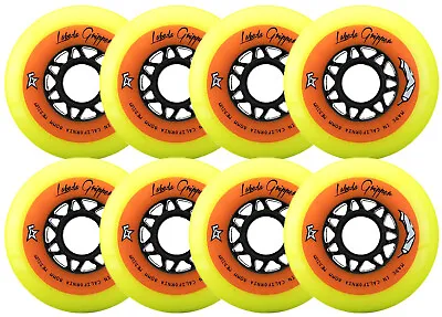 Labeda Wheels 80mm /76mm Hilo Gripper Yellow Med Inline Indoor Roller Hockey 83A • $45.99