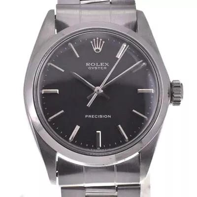 ROLEX Oyster Precision 6426 Vintage Black Dial Hand Winding Men's Watch P#129922 • $4592.07