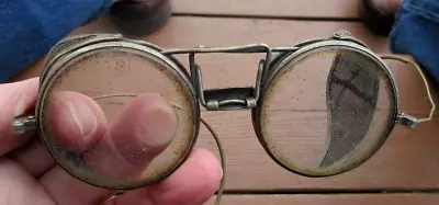 Vintage Motorcycle Glasses Or Safety Glasses Maker Marked • $5