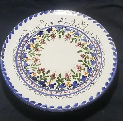 Vintage Vuelca Tortillas Footed Platter  Talavera Mexican Pottery • $24