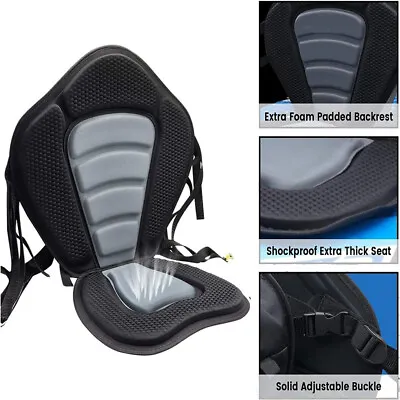 Kayak Seat Paddle Cushion Board Back Rest Rest Back Support Cushion Adjustable • £24.99