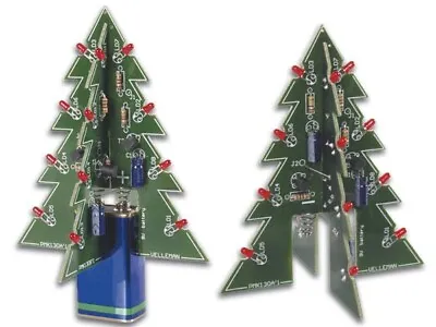 [ Whadda Velleman WSSA130 ]  3D Christmas Tree Kit • $12.95