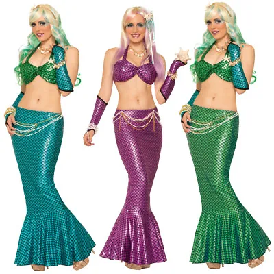 Mermaid Fin Skirts (Choose Your Color) Flare Little Tail Long Costume Adult • $24.15