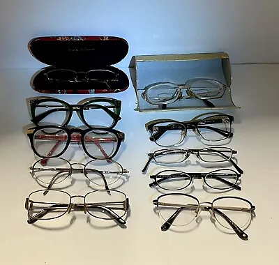 Lot Of 10 Eyeglasses Vintage Gold -filled Gucci Versace Vogue Jonathan Adler • $149.99