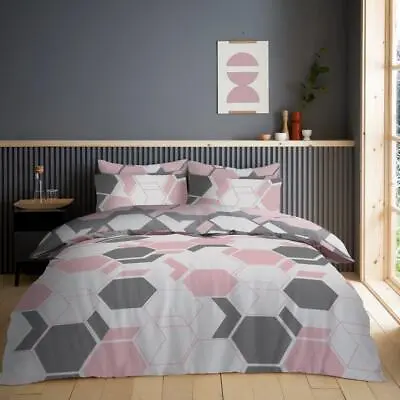 £18.72 • Buy Complete Bedding Duvet Set With Fitted Bed Sheet 4 Pcs Reversible Quilt Covers