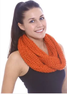 Infinity Scarf Knit Orange  • $7.97