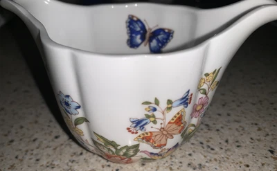 £7.99 • Buy Aynsley Cottage Garden Bone China Ceramic Pot H7cm W12” Butterflies Floral