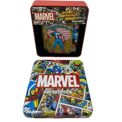 Rare Wallet Limited Edition Captain America Marvel Trifold • $19.77