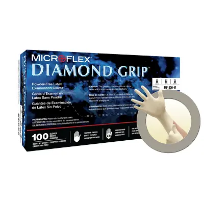 Microflex MF300S-CASE MF-300 Diamond Grip Small Latex Gloves 1000pk • $114.75