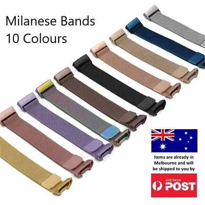 Milanese Band Fitbit Charge 3 & 4 Strap Replacement Watch Stainless Steel Magnet • $12.95