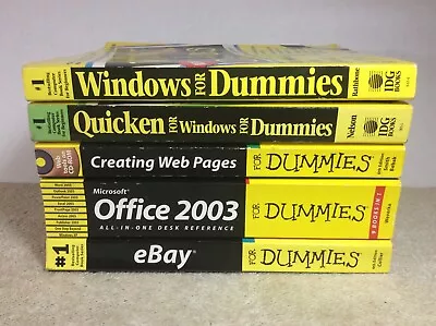 For Dummies Lot Of 5 Books EBay Office 2003 Quicken Windows Creating Web Pages • $15