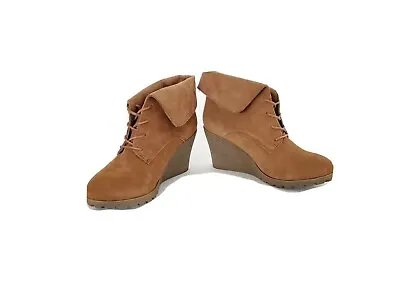 MIA Women's Leather Lace-Up  Boots Brown Tan Women's Size US 8.5. • $18