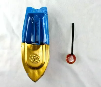 £50.93 • Buy Tin Boat Toy Steam Powered Indian Scrap Tin Art Handmade Small Toy Pop Boat
