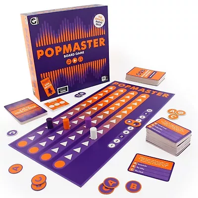 Official BBC Radio 2 Popmaster Music Hits Trivia Quiz Board Game Party Game • £24.99