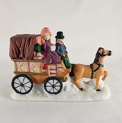 Lemax Horse Drawn Cart W/Man And Woman Holiday/Train Village Piece • $7.99