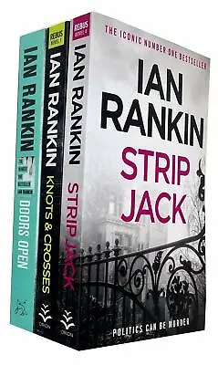 £21.99 • Buy Ian Rankin Rebus Series 3 Books Collection Set Strip Jack, Knots & Crosses NEW
