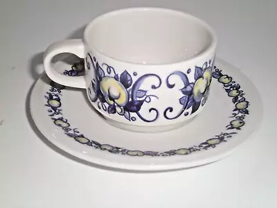 Villeroy & Boch CADIZ  Demitasse Cup And Saucer | Luxembourg Early 1970's-1984 • $13.90