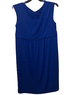 Oh Baby X Motherhood Maternity Royal Blue Babydoll Dress Sz XL • $0.99