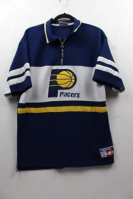 Rewind Men's Indiana Pacers 1/4 Zip Polo Shirt Men’s Size XL Vintage • $25