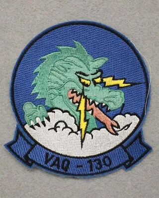 USN Navy Patch 597: Tactical Electronics Warfare Squadron 130 (VAQ 130) • $8.49