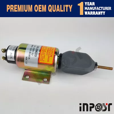 12V Fuel Shut Off Stop Solenoid Valve 2003-12E3U1B1A SA-3329-12 For Woodward • $153.87