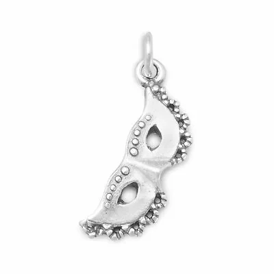 Mardi Gras Halloween Mask Charm Womens Bracelet Neck Piece 14K White Gold Finish • $34.20