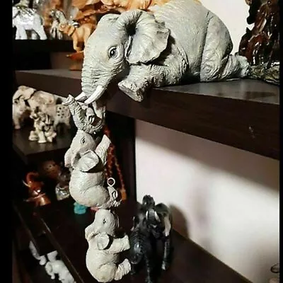 £6.79 • Buy Ornaments Sculptures Collections Elephant Statue Shelf Decor Figurines Christmas